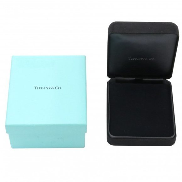 TIFFANY Open Heart Necklace/Pendant PT950 - Picture 4 of 4